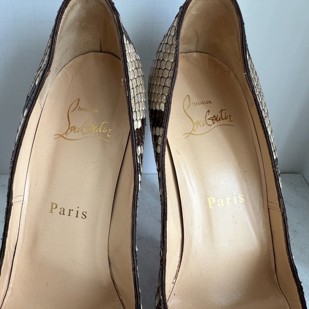 Christian Louboutin Multicolor Python Very Prive … - image 8